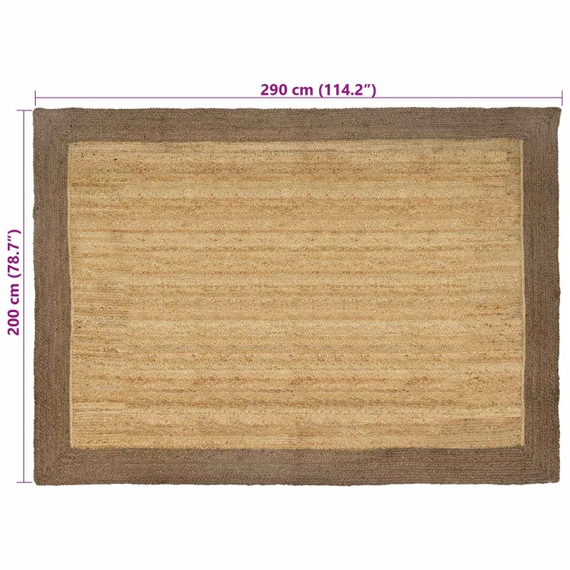 Zoninės kiliminės dangos Pilka 200 x 290 cm Džiutas