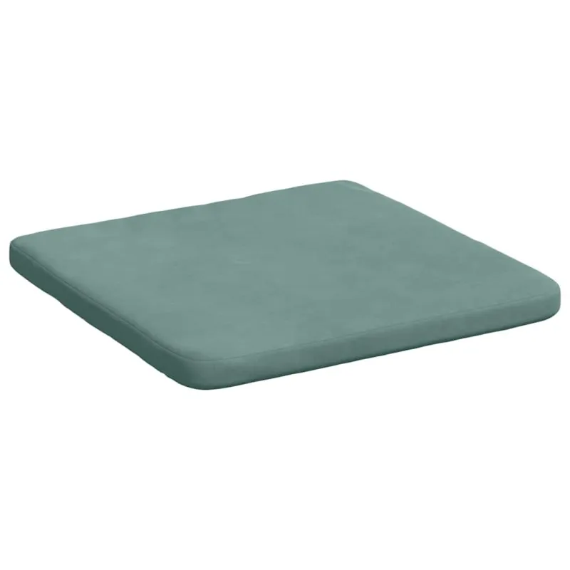 Sėdynių pagalvėlės 4 pcs Jūrinė žalia 40 x 40 x 3 cm Aksomas