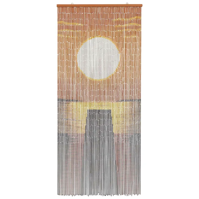 Kenkėjų Durų Užuolaida multicolor 200 x 90 cm Bambukas