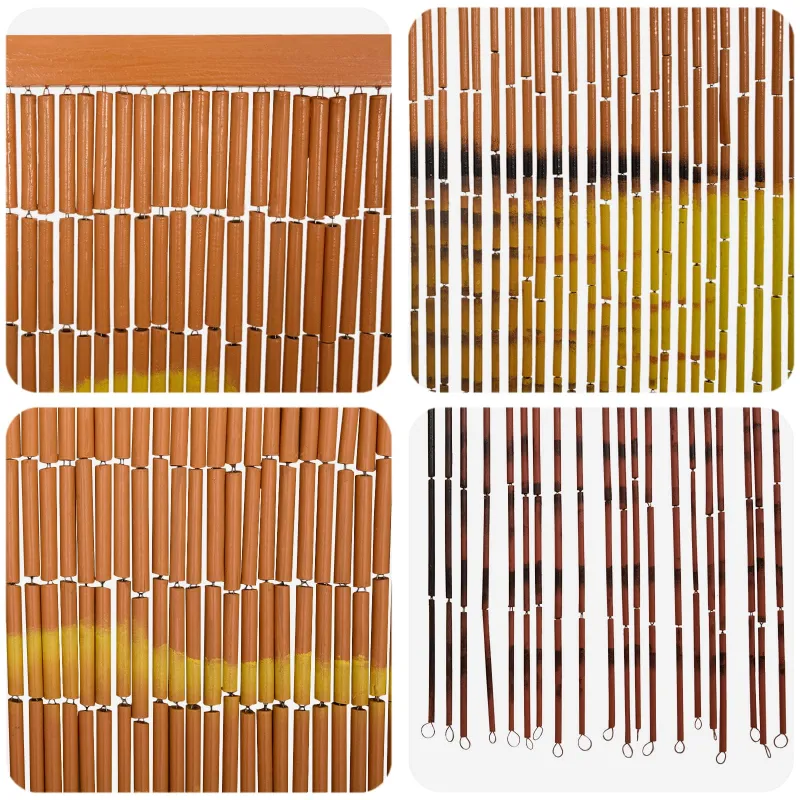 Kenkėjų Durų Užuolaida multicolor 200 x 90 cm Bambukas