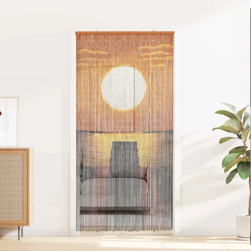 Kenkėjų Durų Užuolaida multicolor 200 x 100 cm Bambukas