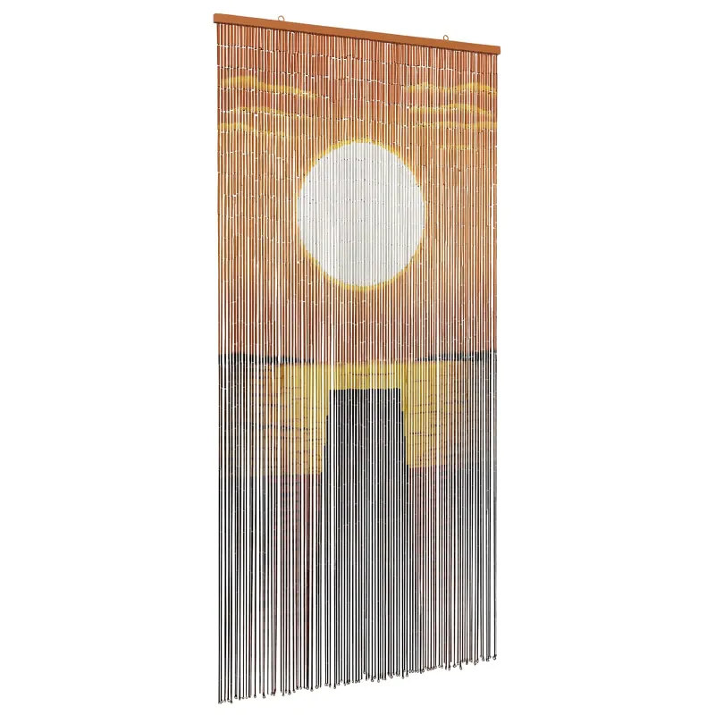 Kenkėjų Durų Užuolaida multicolor 200 x 100 cm Bambukas