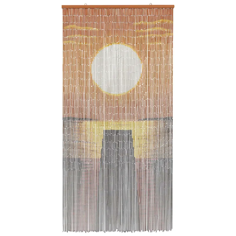 Kenkėjų Durų Užuolaida multicolor 200 x 100 cm Bambukas