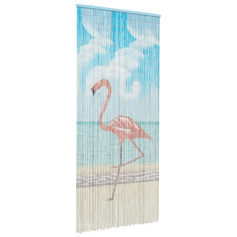 Kenkėjų Durų Užuolaida multicolor 200 x 90 cm Bambukas