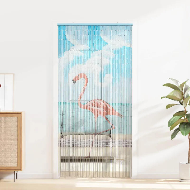 Kenkėjų Durų Užuolaida multicolor 200 x 100 cm Bambukas