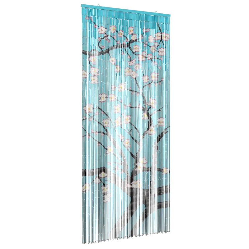 Kenkėjų Durų Užuolaida multicolor 200 x 90 cm Bambukas