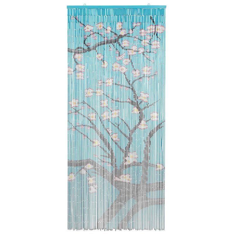 Kenkėjų Durų Užuolaida multicolor 200 x 90 cm Bambukas