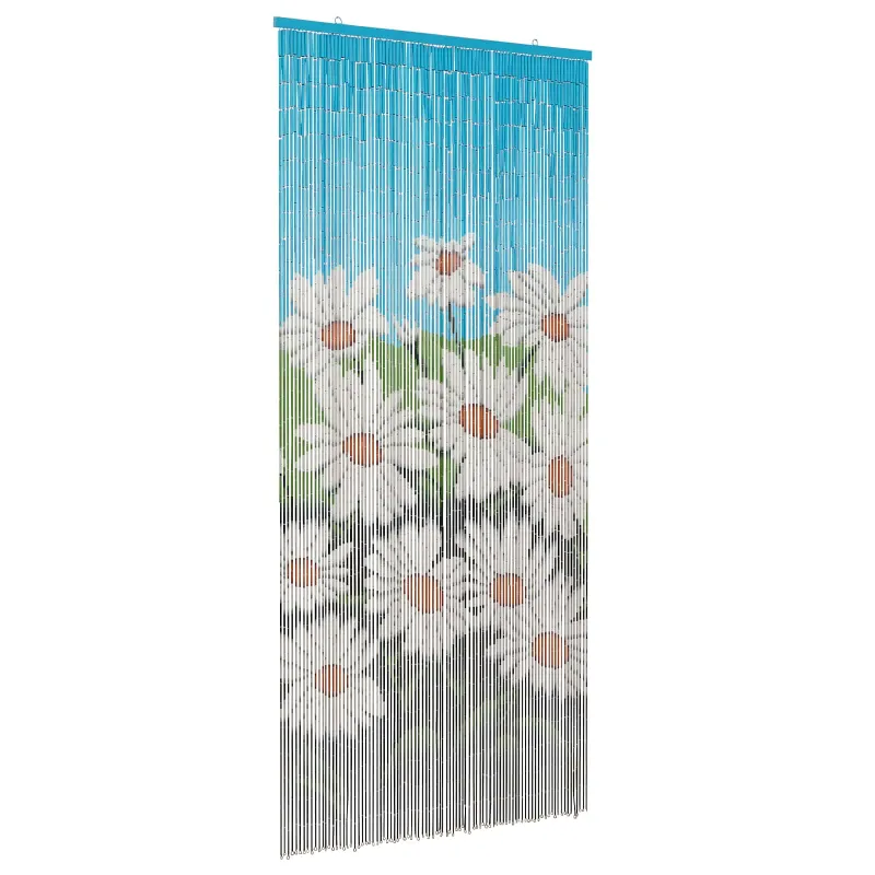 Kenkėjų Durų Užuolaida multicolor 200 x 90 cm Bambukas