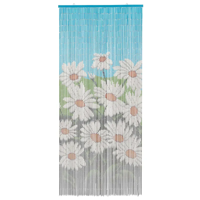Kenkėjų Durų Užuolaida multicolor 200 x 90 cm Bambukas