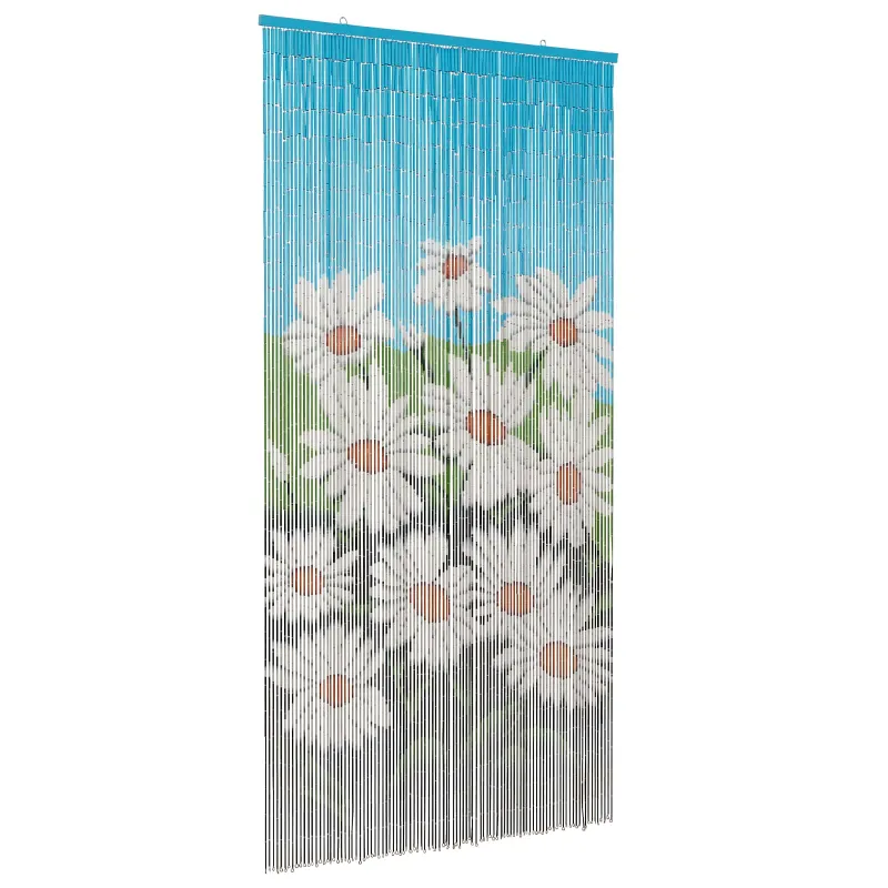 Kenkėjų Durų Užuolaida multicolor 200 x 100 cm Bambukas
