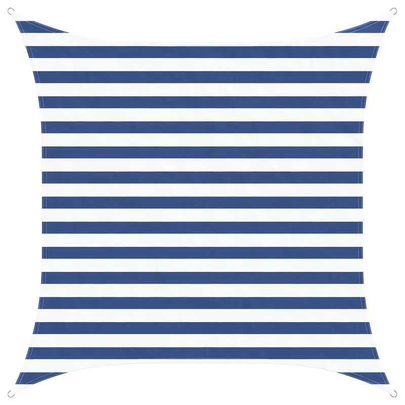 Saulės burė Mėlyna ir balta 2 x 2 m 100% poliesteris Oksfordas