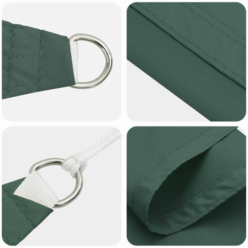 Saulės burė Tamsiai žalia 6 x 2,5 m 100% poliesteris Oksfordas
