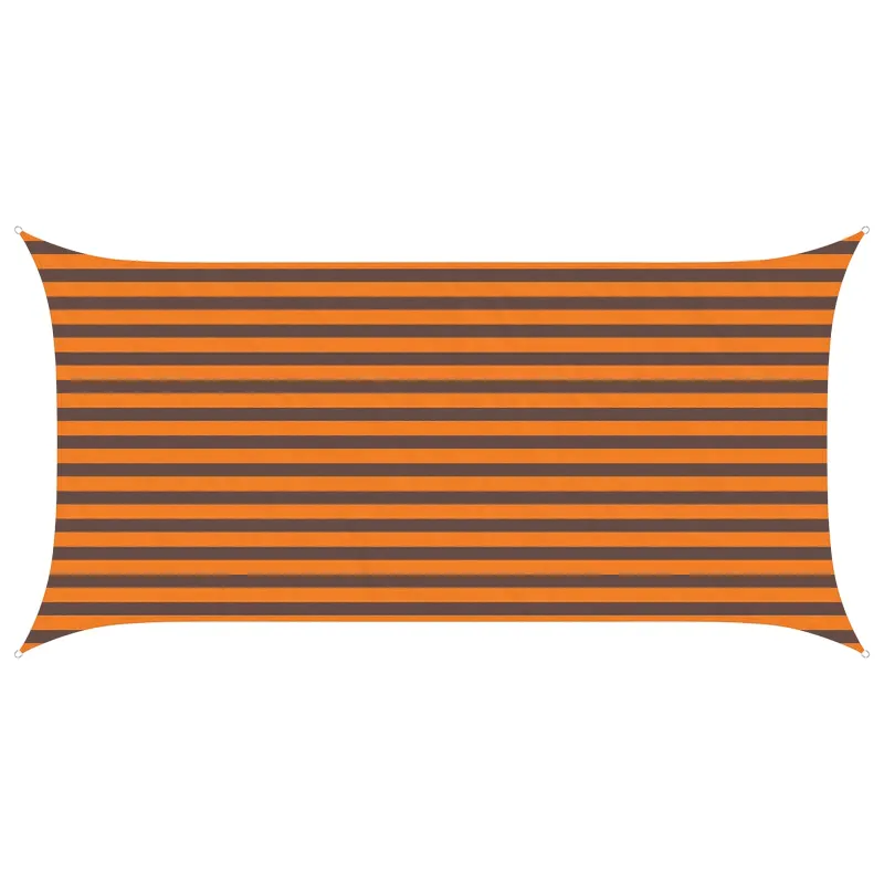 Saulės burė Oranžinė ir ruda 4 x 2 m 100% poliesteris Oksfordas