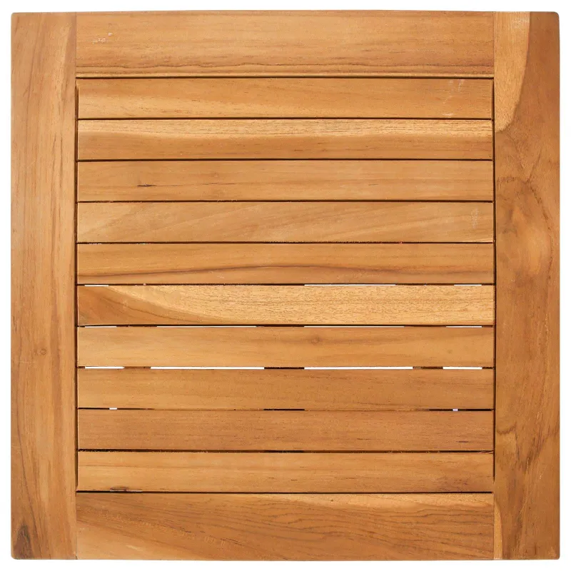 Saulės gultas su stalu 2 pcs Ruda 40 x 40 x 40 cm