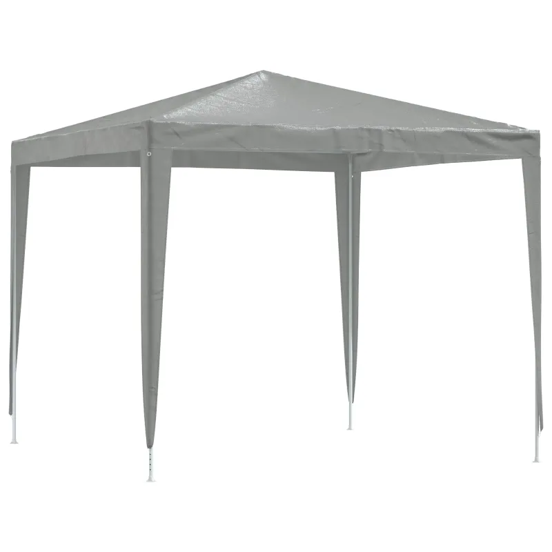 Šventės palapinė 250 x 250 x 240 cm Šviesiai pilka