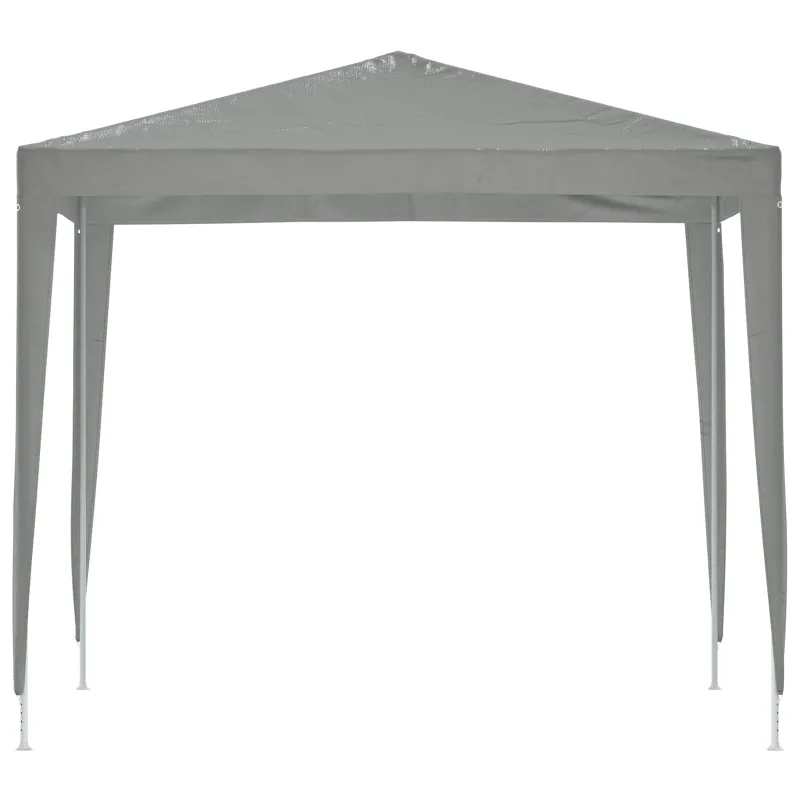 Šventės palapinė 250 x 250 x 240 cm Šviesiai pilka
