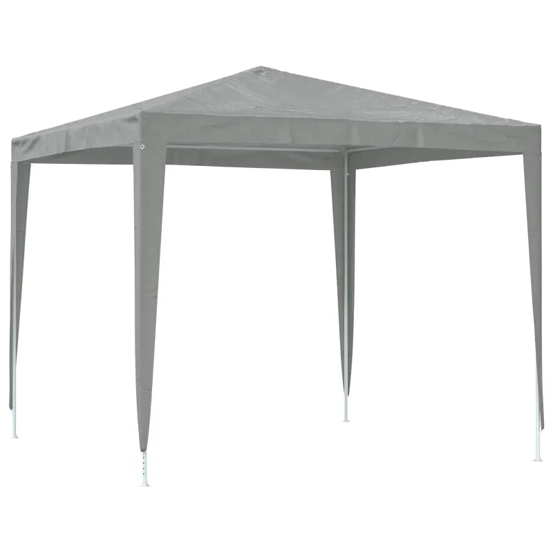 Šventės palapinė 250 x 250 x 240 cm Šviesiai pilka