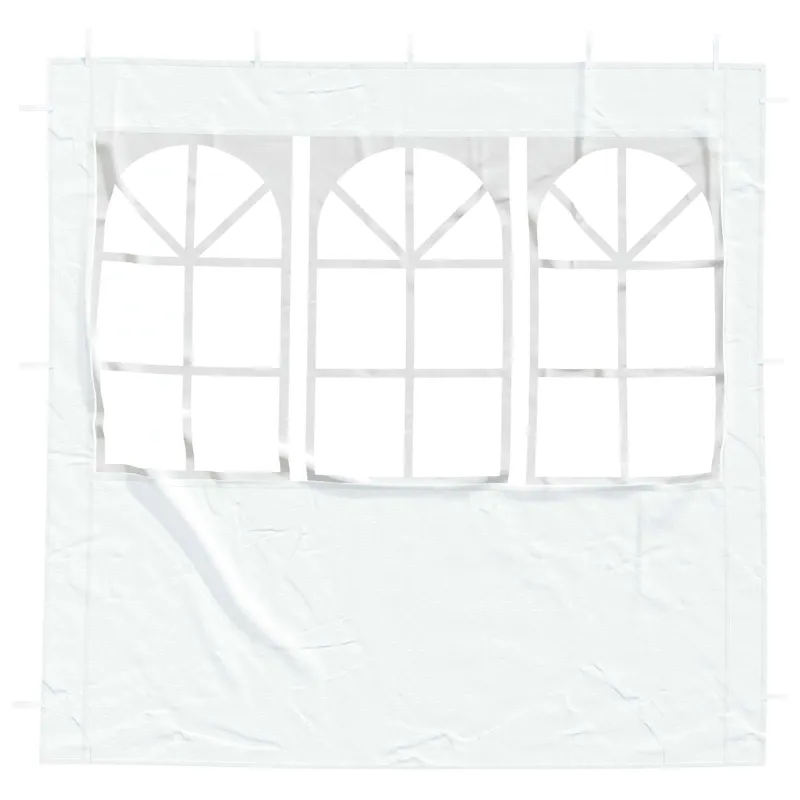 Šventinės palapinės šoninė siena 2 pcs 200 x 195 cm Balta