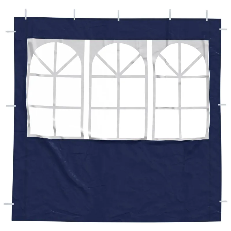 Šventinės palapinės šoninė siena 2 pcs 200 x 195 cm Mėlyna