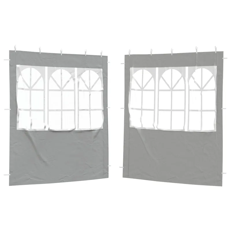 Šventinės palapinės šoninė siena 2 pcs 200 x 195 cm