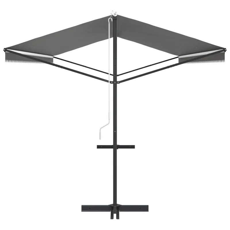 Atvira markizė Pilka 6 x 3 m Poliesteris