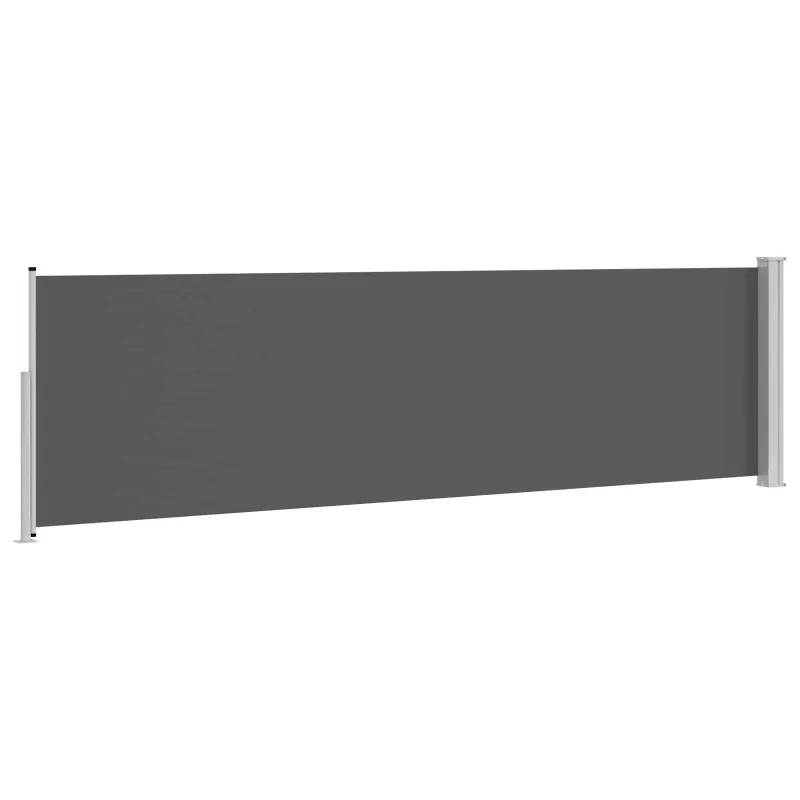 Ištraukiama šoninė užuolaida Antracito 300 x 120 cm Poliesteris