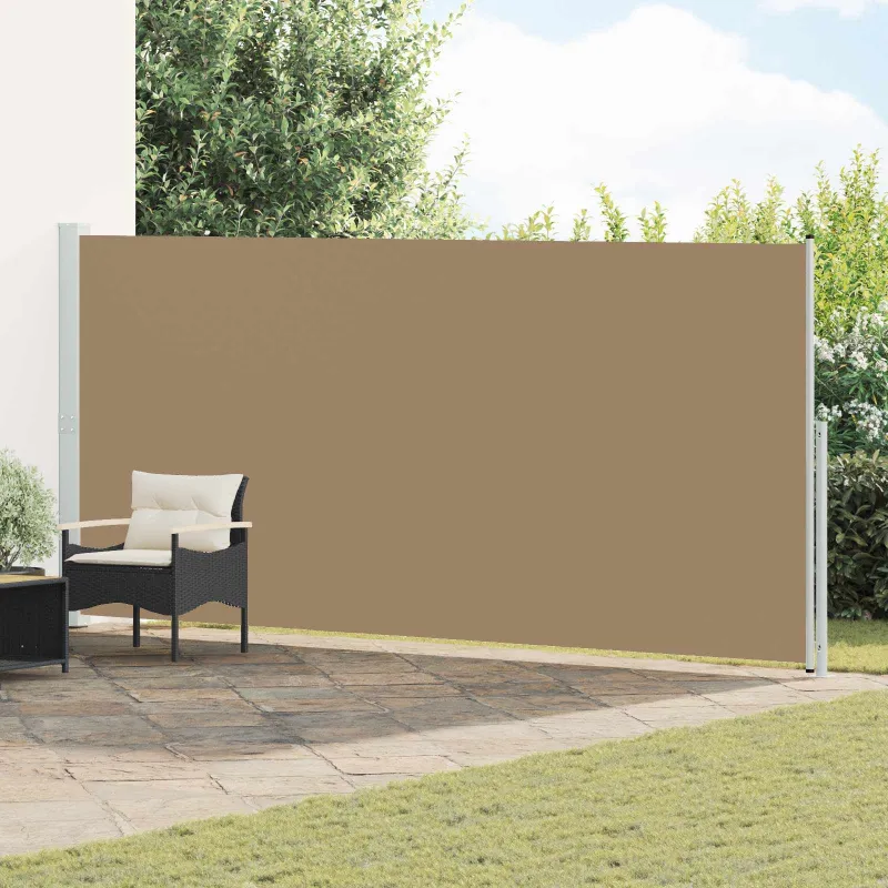 Ištraukiama šoninė užuolaida Taupe 300 x 180 cm Poliesteris