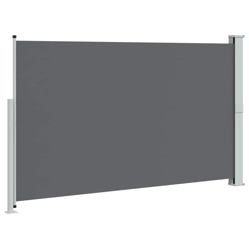 Ištraukiama šoninė užuolaida Antracito 300 x 180 cm Poliesteris