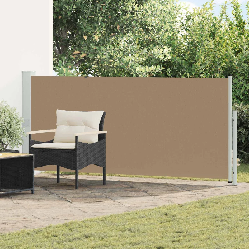 Ištraukiama šoninė užuolaida Taupe 500 x 140 cm Poliesteris