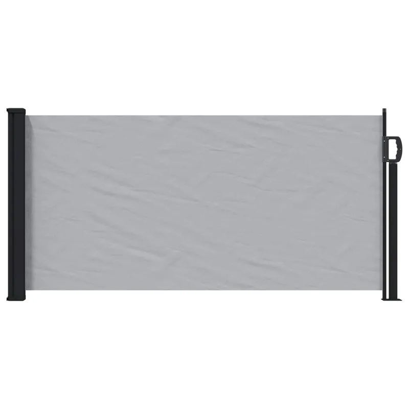 Ištraukiama šoninė užuolaida Pilka 500 x 100 cm Poliesteris