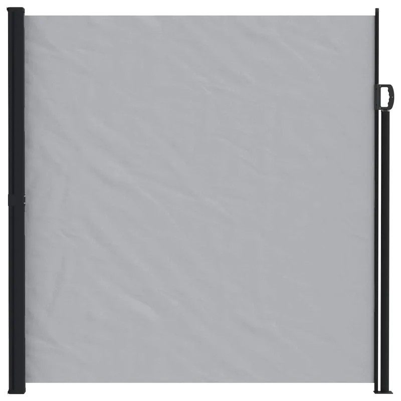 Ištraukiama šoninė užuolaida Pilka 500 x 220 cm Poliesteris