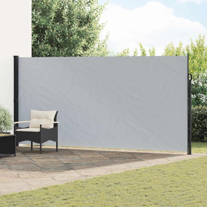 Ištraukiama šoninė užuolaida Pilka 600 x 180 cm Poliesteris