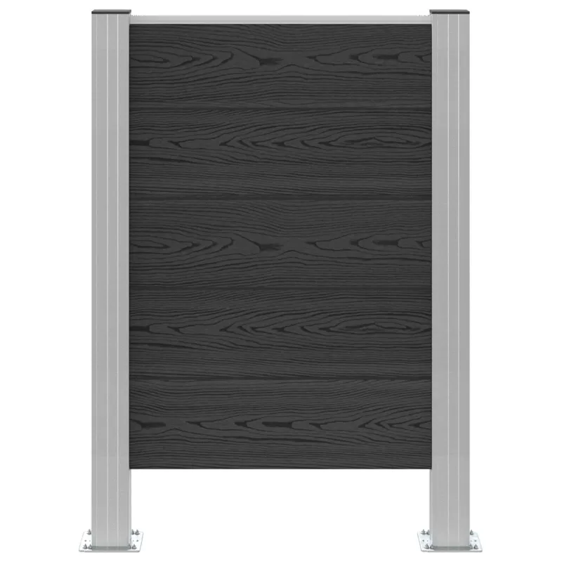 Atliekų konteinerio tvora Pilka 85 x 12 x 115 cm Alavas ir WPC