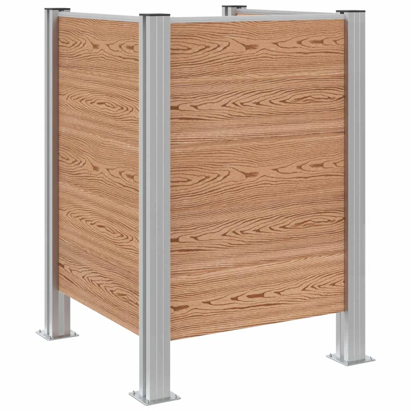 Atliekų konteinerio tvora Ruda 85 x 85 x 115 cm Alavas ir WPC