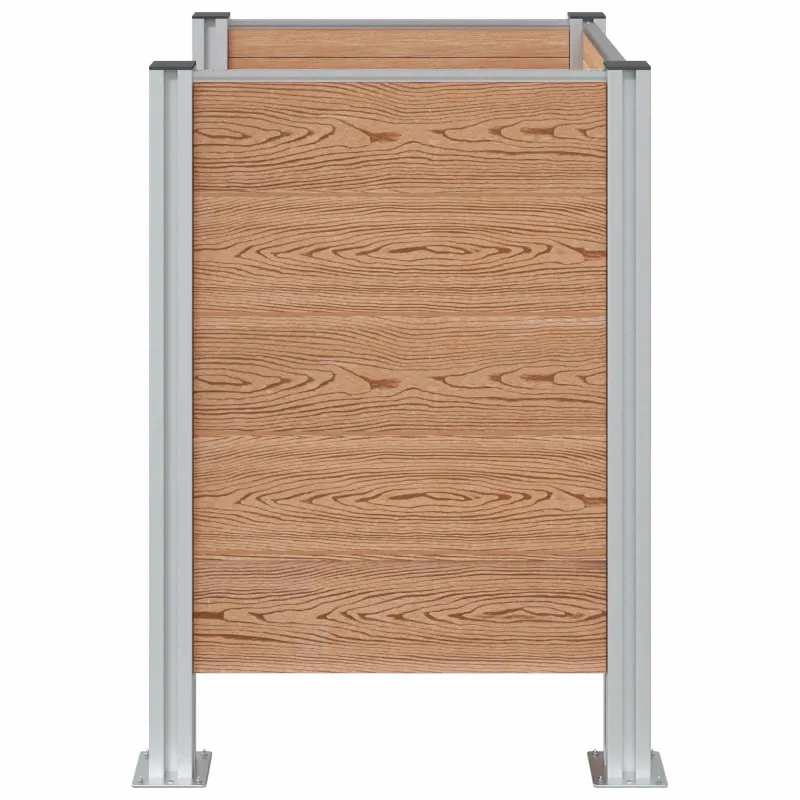 Atliekų konteinerio tvora Ruda 85 x 85 x 115 cm Alavas ir WPC