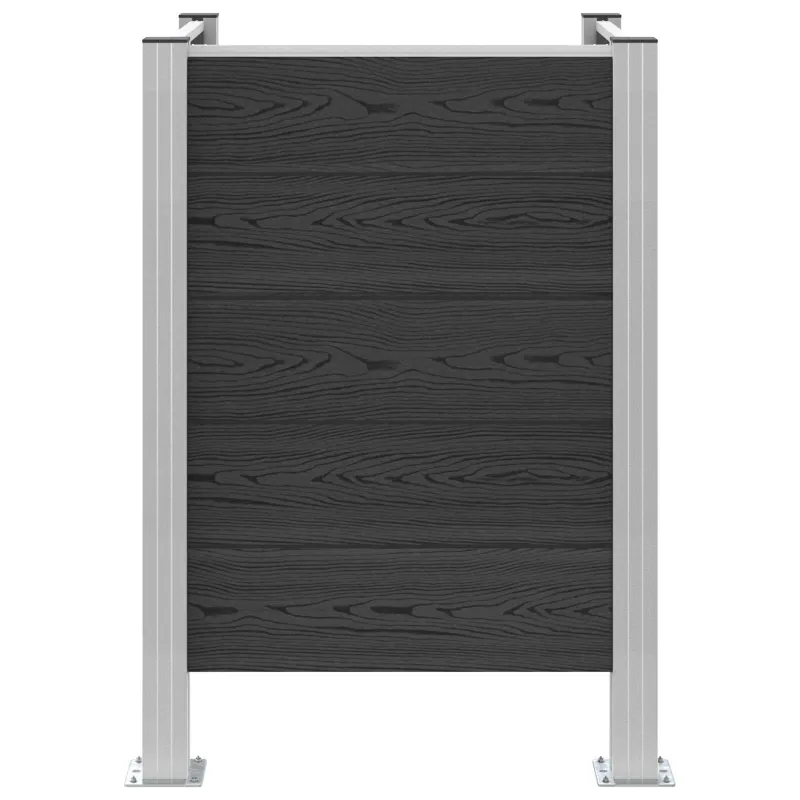 Atliekų konteinerio tvora Pilka 85 x 85 x 115 cm Alavas ir WPC