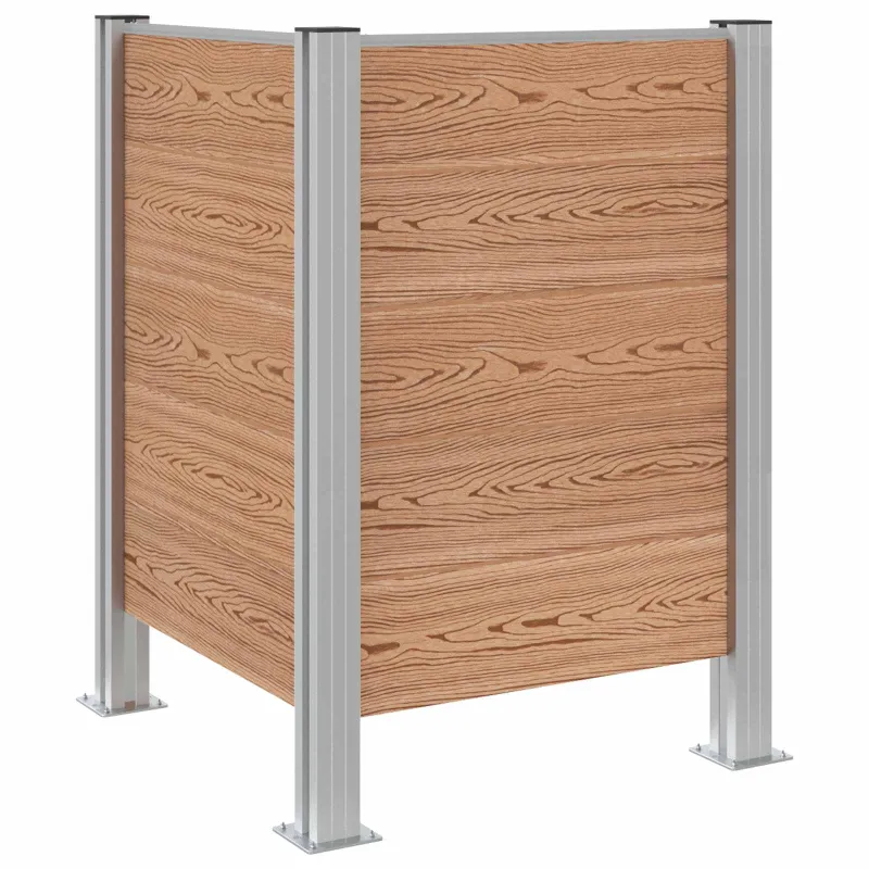 Atliekų konteinerio tvora Ruda 85 x 85 x 115 cm Alavas ir WPC