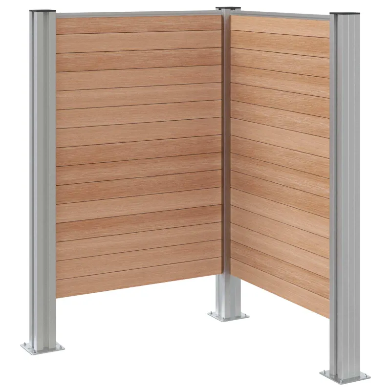 Atliekų konteinerio tvora Ruda 85 x 85 x 115 cm Alavas ir WPC
