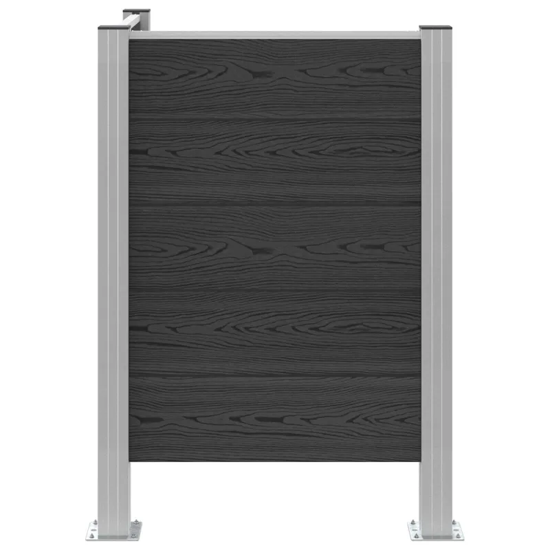 Atliekų konteinerio tvora Pilka 85 x 85 x 115 cm Alavas ir WPC