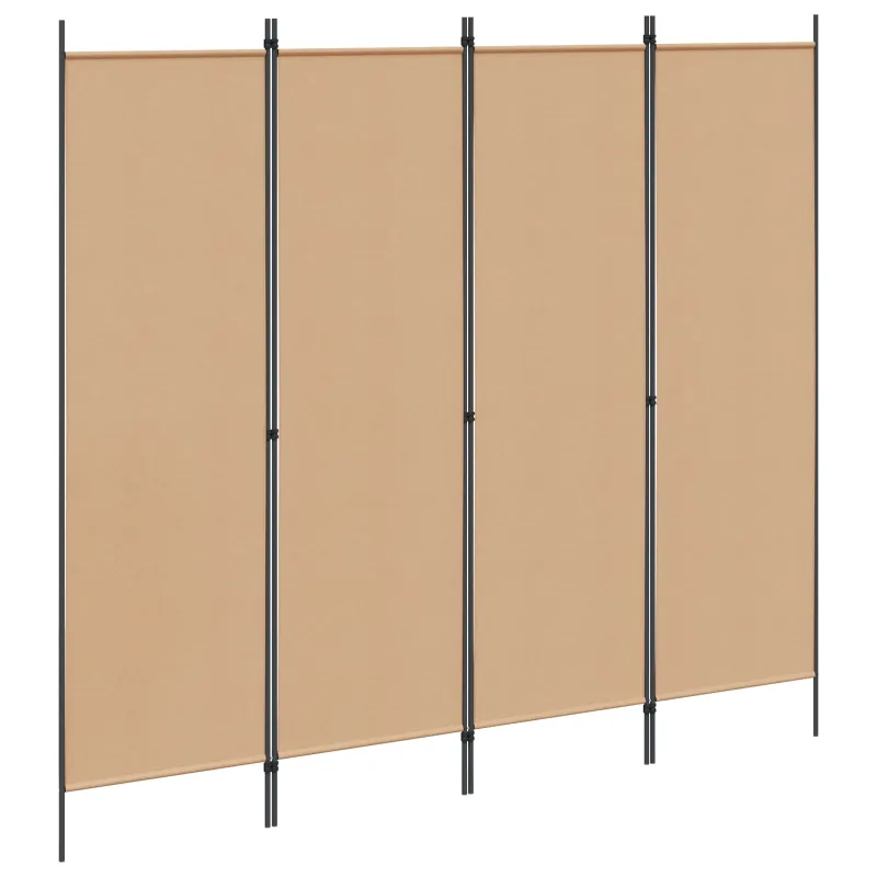 4-skydelis kambario skirstytuvas Smėlio 200 x 180 cm Audinys