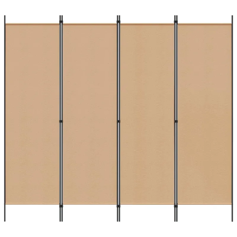 4-skydelis kambario skirstytuvas Smėlio 200 x 180 cm Audinys