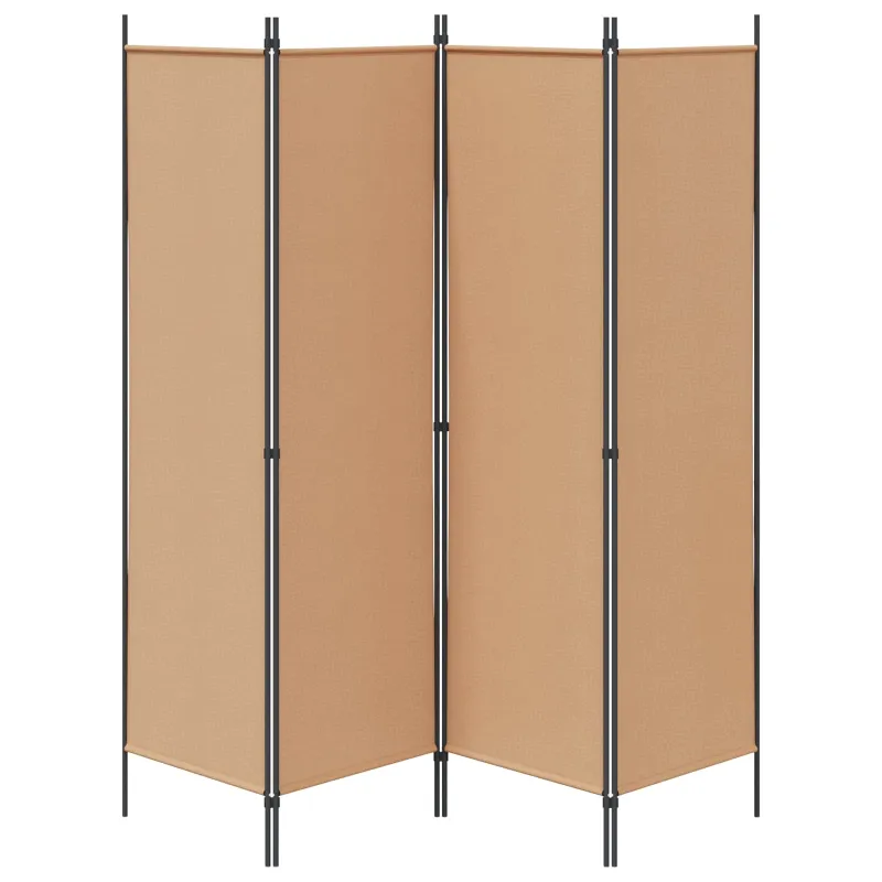 4-skydelis kambario skirstytuvas Smėlio 200 x 180 cm Audinys