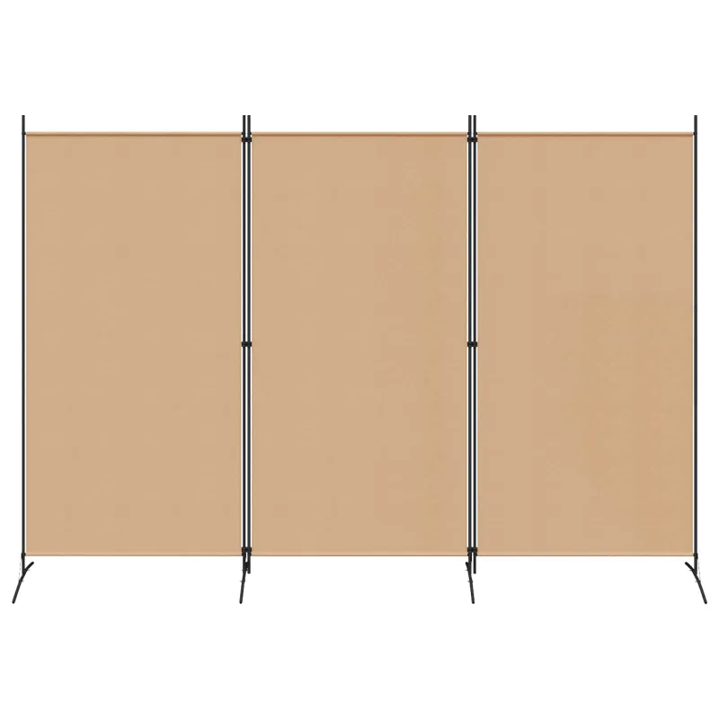 3-panelis kambario skirstytuvas Smėlio 260 x 180 cm Audinys