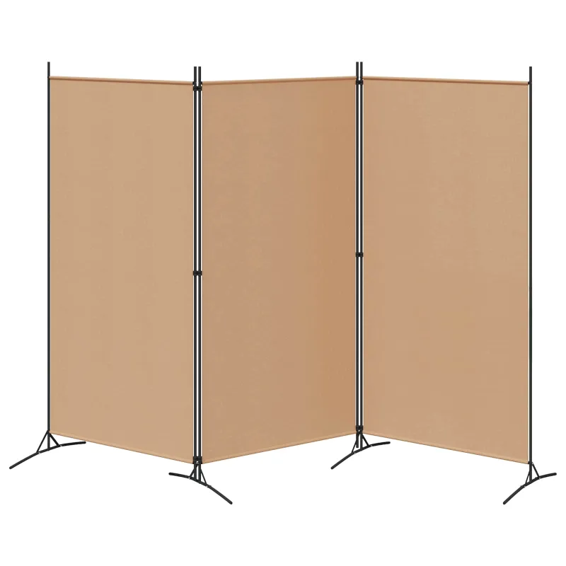 3-panelis kambario skirstytuvas Smėlio 260 x 180 cm Audinys