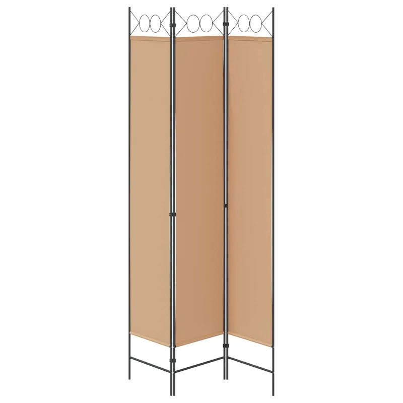 3-panelis kambario skirstytuvas Smėlio 120 x 220 cm Audinys