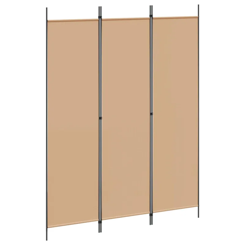 3-panelis kambario skirstytuvas Smėlio 150 x 200 cm Audinys