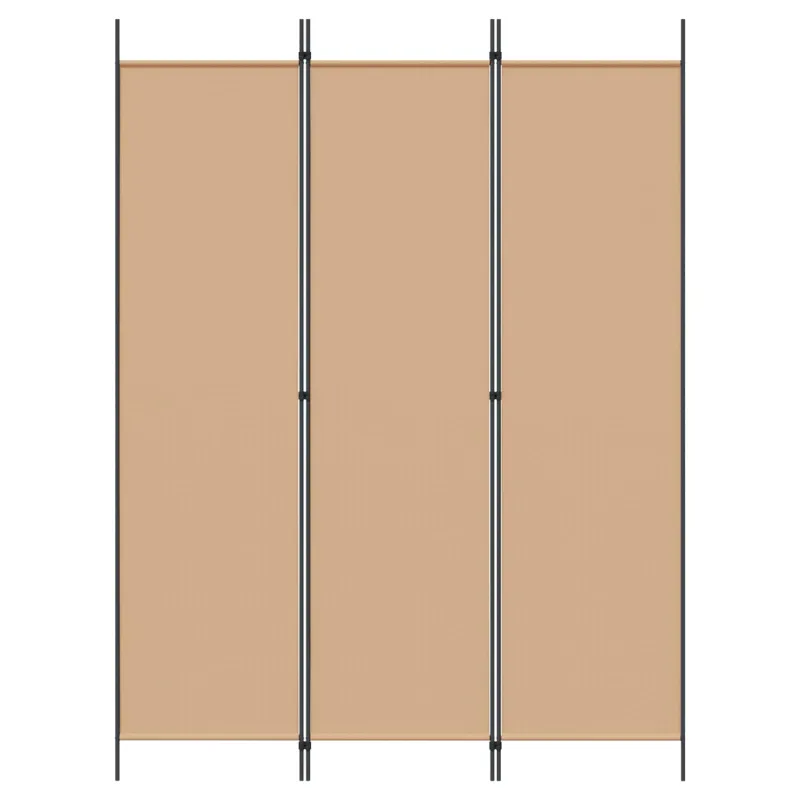 3-panelis kambario skirstytuvas Smėlio 150 x 200 cm Audinys