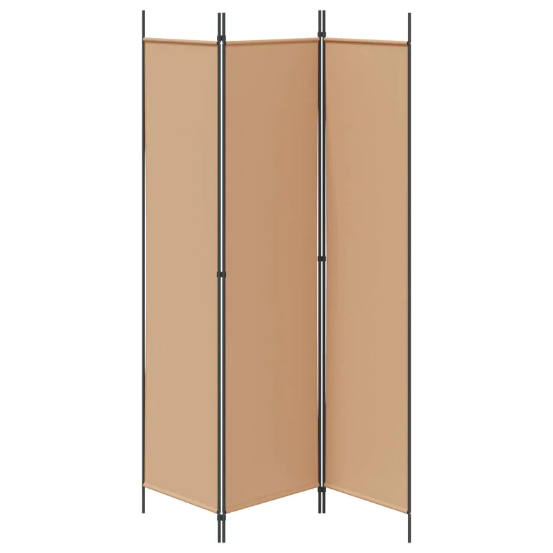 3-panelis kambario skirstytuvas Smėlio 150 x 200 cm Audinys