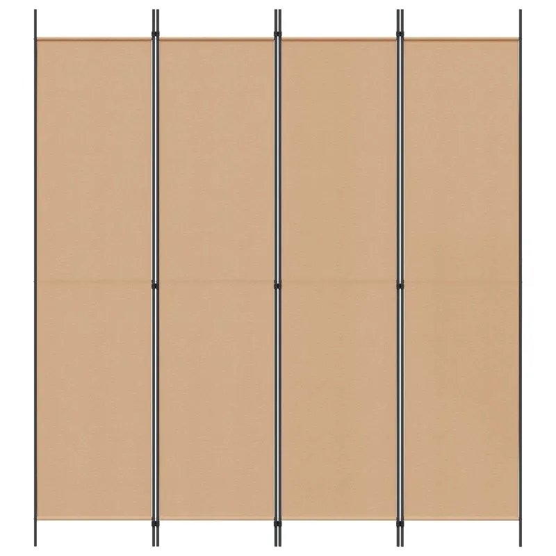 4-skydelis kambario skirstytuvas Smėlio 200 x 220 cm Audinys