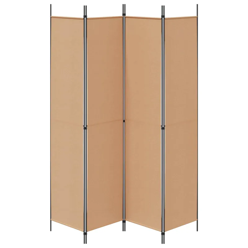 4-skydelis kambario skirstytuvas Smėlio 200 x 220 cm Audinys
